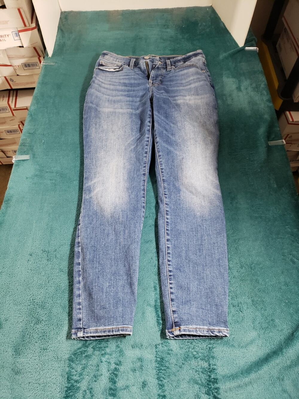Lucky Brand Jeans Size 6 Womens Blue Stretch Pants Mid Rise Skinny Ava Ankle